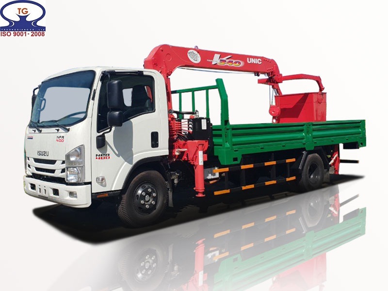 Xe tải gắn cẩu ISUZU 3 tấn 